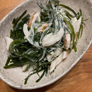 刻み昆布とちくわのマヨ和え